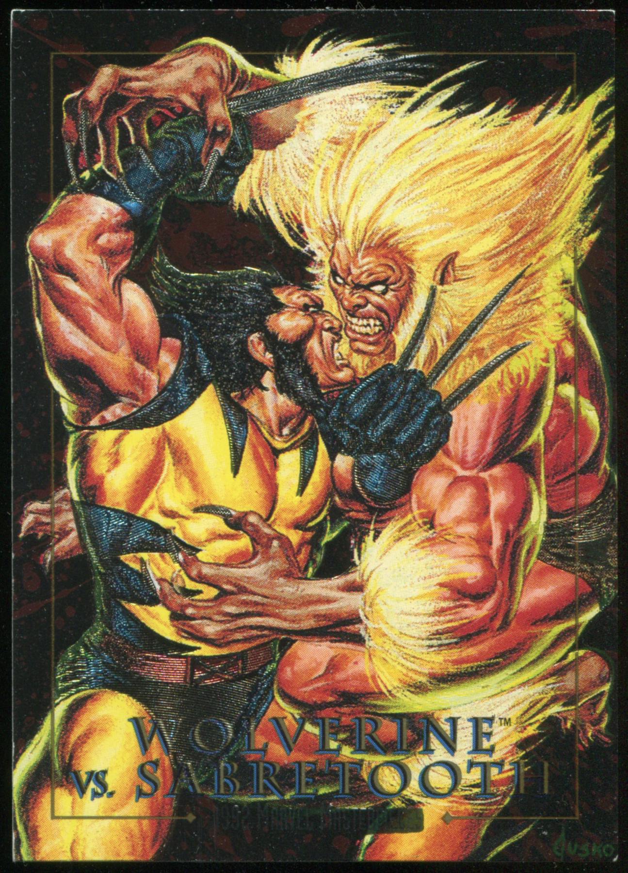 1992 Fleer Marvel Masterpieces Battle Spectra 3D