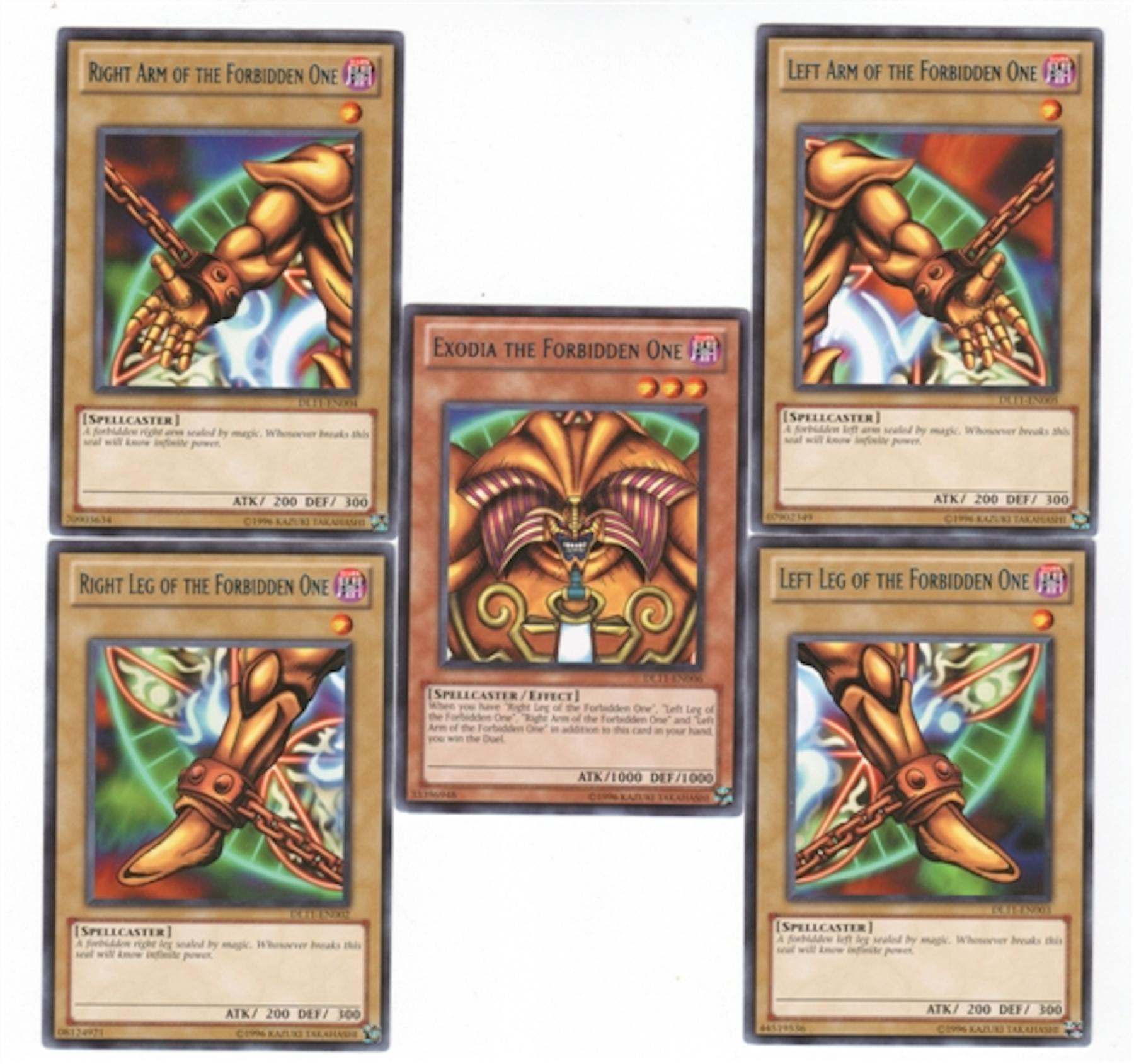 Uncategorized Exodia The Forbidden One yu gi oh duelist league single exodia the forbidden one blue rare set 5 pieces